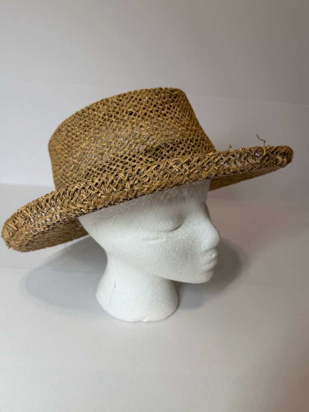 Scala Collezione Open Weave Straw Sun Hat Boho Beach Resort One Size